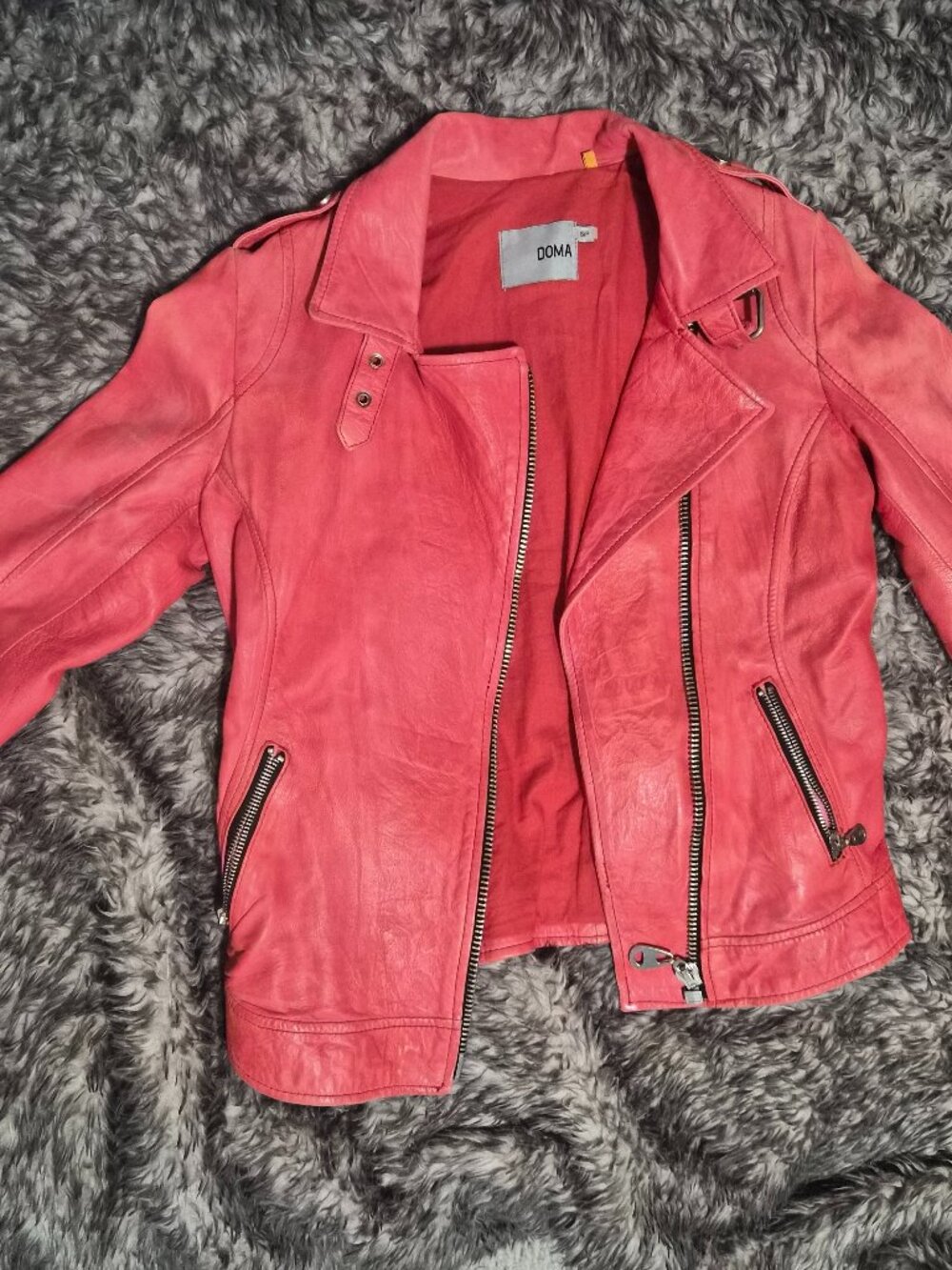Red Doma Leather Jacket